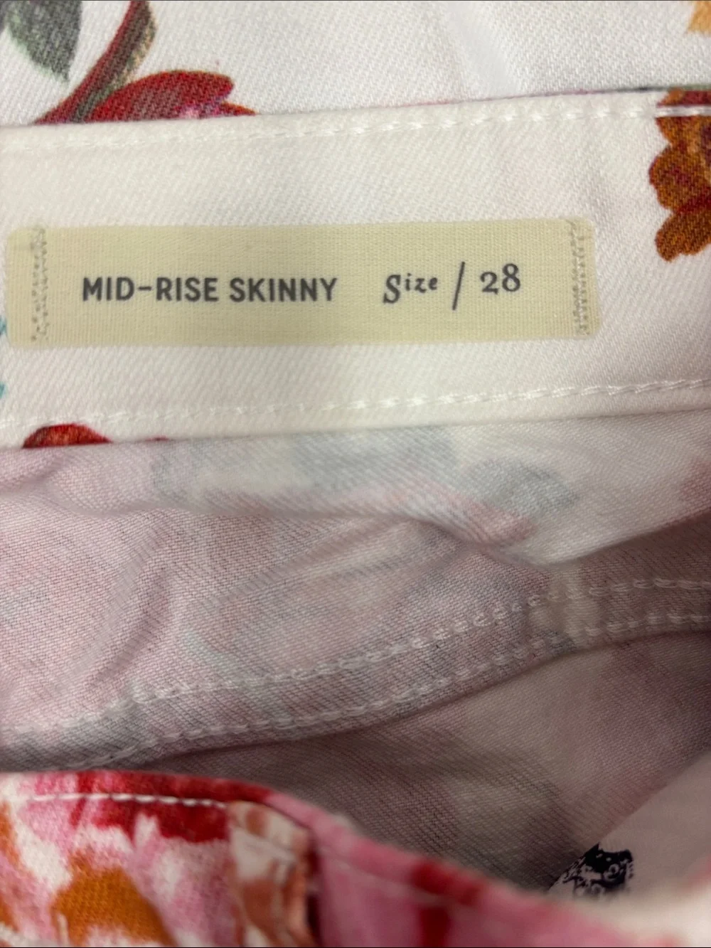 Anthropologie Pilco and the Letterpress Skinny Floral Jeans Sz 28